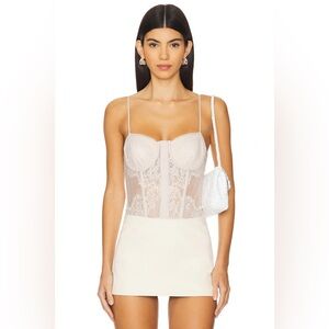 Cami NYC Lace Bustier in Soft Blush